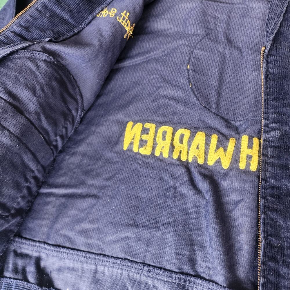 Vintage FFA Kentucky South Warren Navy Corduroy Jacket - Picture 6 of 6